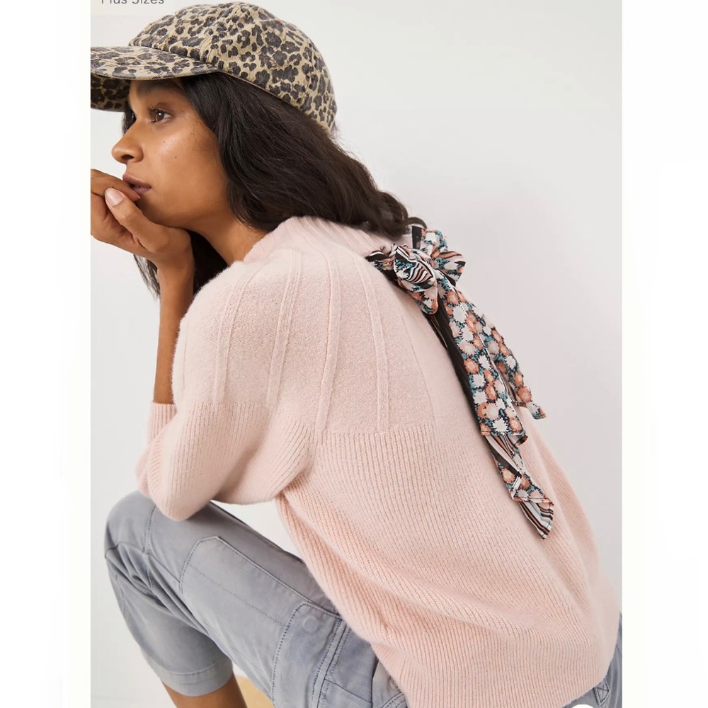 Anthropologie Liora Tie-Back Sweater